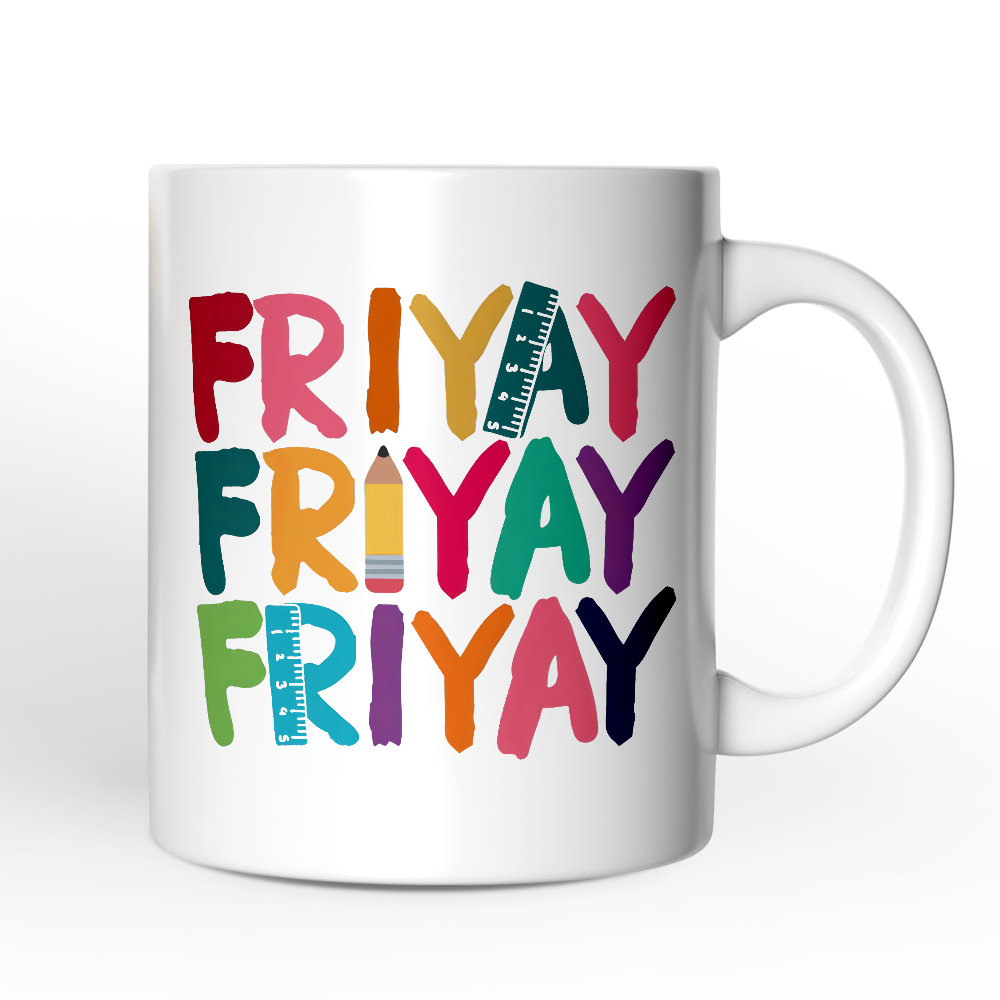 Friday Teacher Mug, Friyay Weekend Vibes Gift