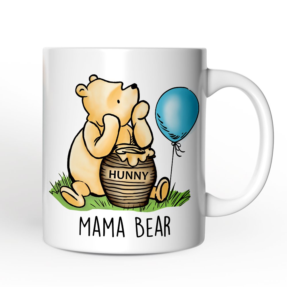 Charming Mama Bear Personalized Mug, Cute Mother's Days Gift with Custom Name