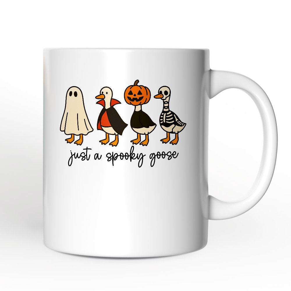 Just a Spooky Goose Personalized Mug, Funny Halloween Costumes Gift with Custom Name