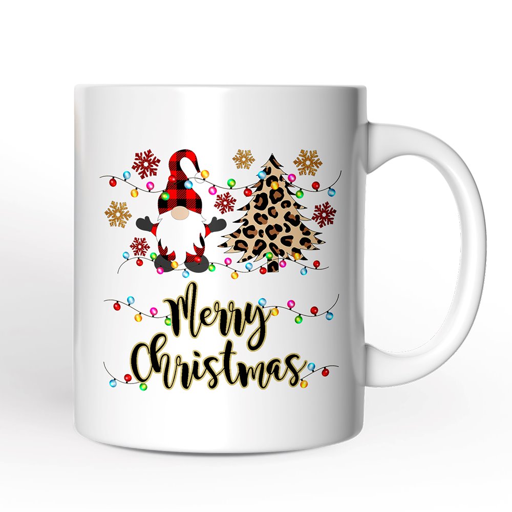 Personalized Mug Gnome Buffalo Plaid Christmas Gift