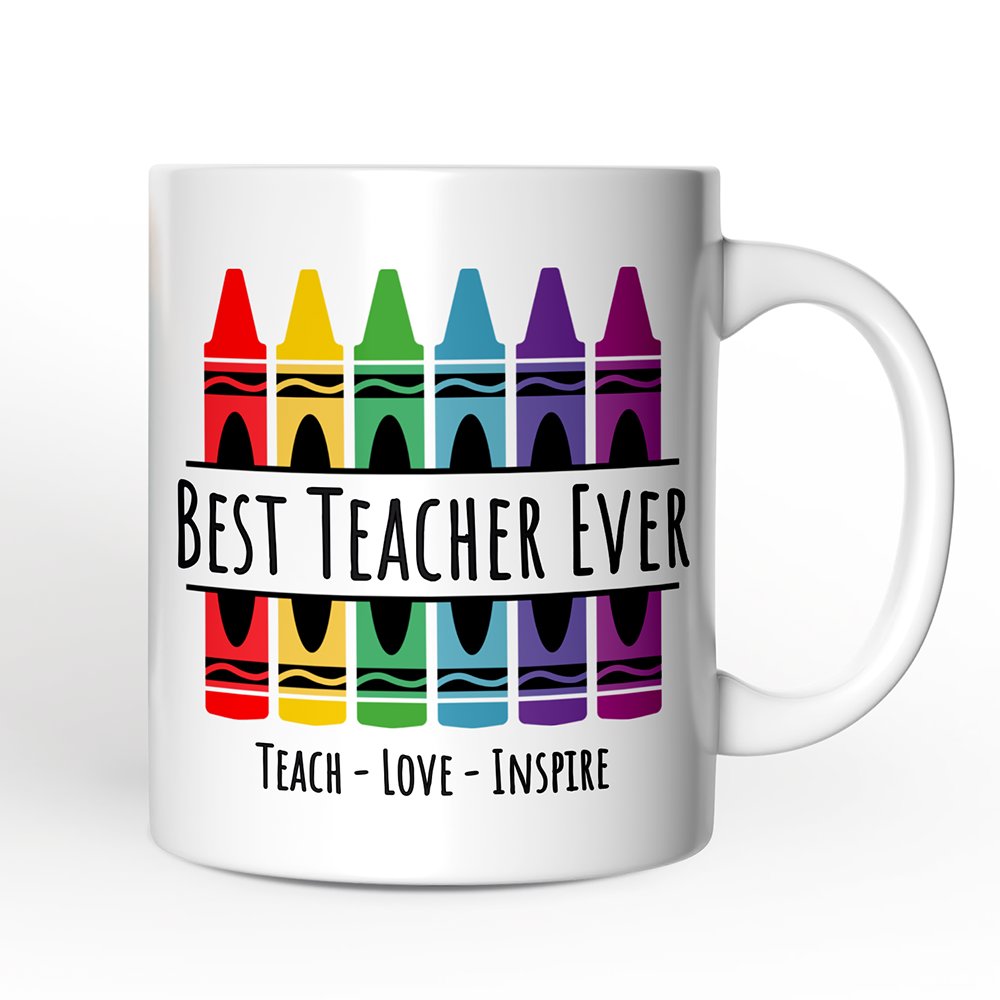 Teacher Personalized Christmas Mug, School Theme Appreciation Gift