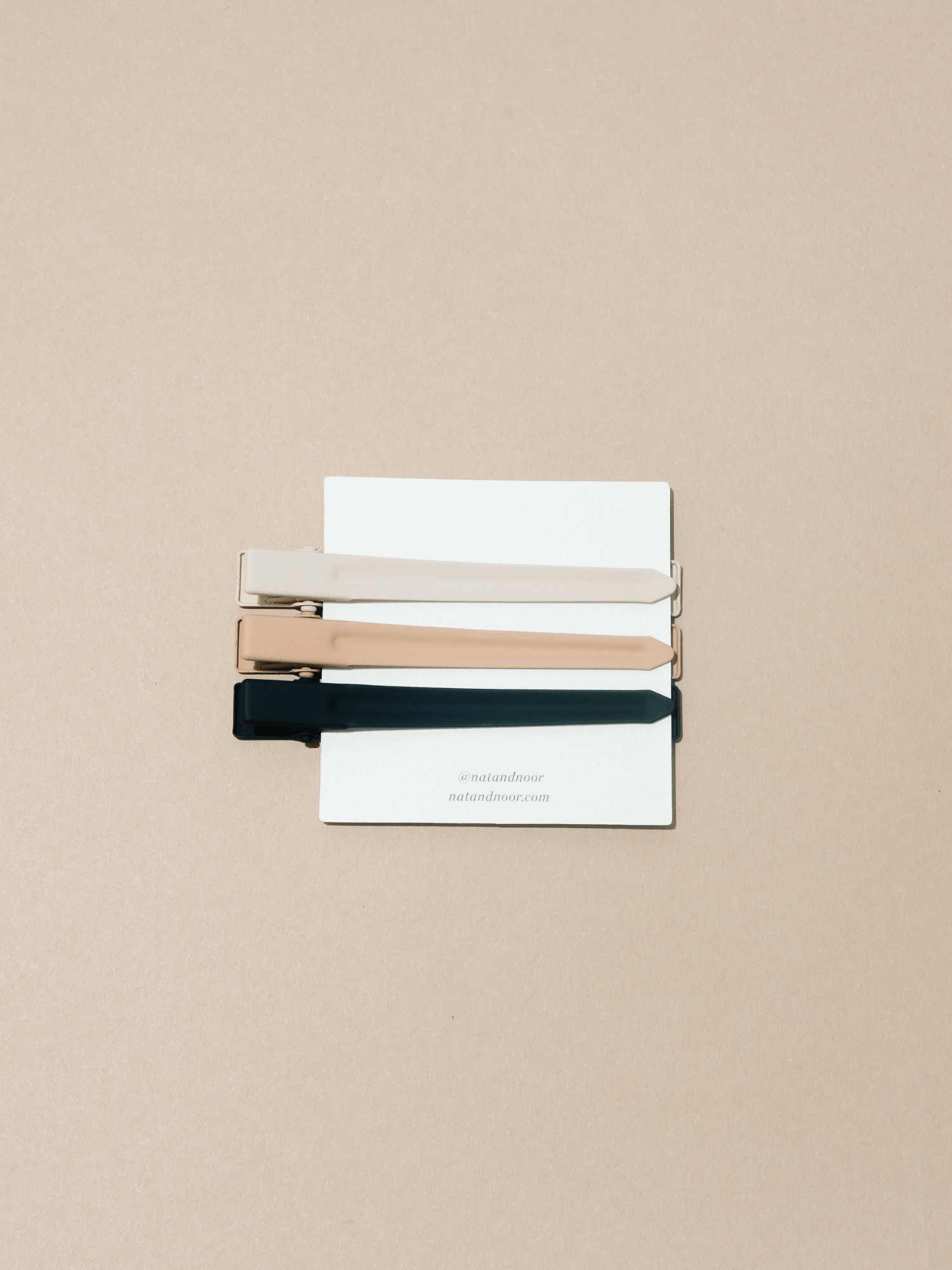 Yarrow Hair Clips - Cacao