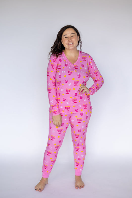 Shine Bright Pink Women’s Pajama Set