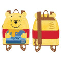 Winnie the Pooh Hunny Tummy Mini-Backpack | Disney Plush Faux Leather Bag | Loungefly