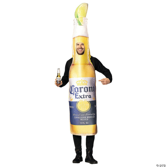 Adult Corona Extra Bottle with Lime Costume