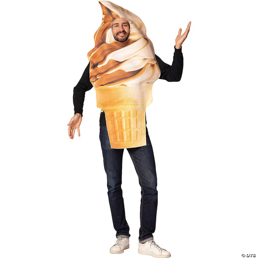Adult Get Real Soft Serve Ice Cream Cone Costume