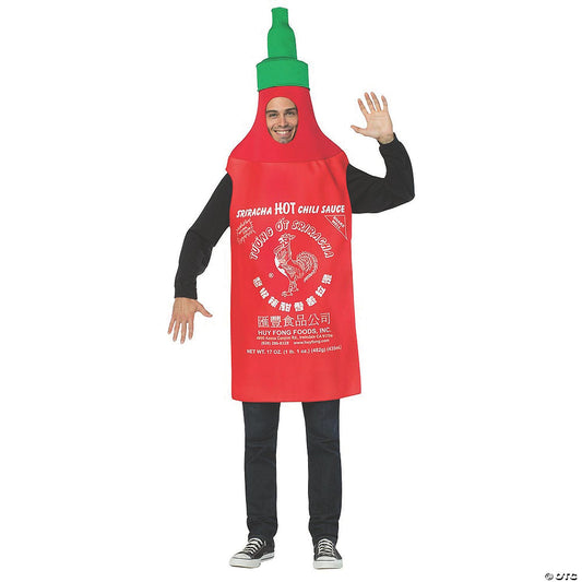 Adult Sriracha Bottle Costume