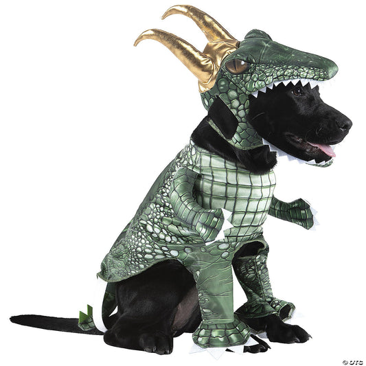 Alligator Loki Dog Costume, Small 11-25 lbs