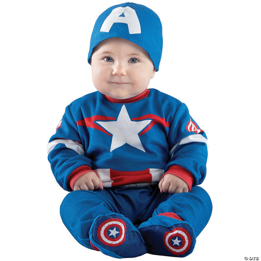 Baby Marvel Captain America Steve Rogers Costume-6-12 Months