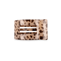 Blonde Tortoise Small Flat Rectangle Hair Clip | TELETIES 3.25" Nearly Unbreakable Claw Clip