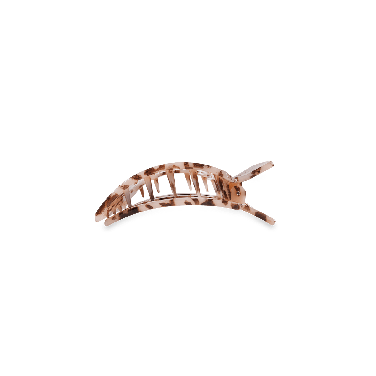 Blonde Tortoise Small Flat Square Hair Clip | TELETIES 3.4" Nearly Unbreakable Claw Clip