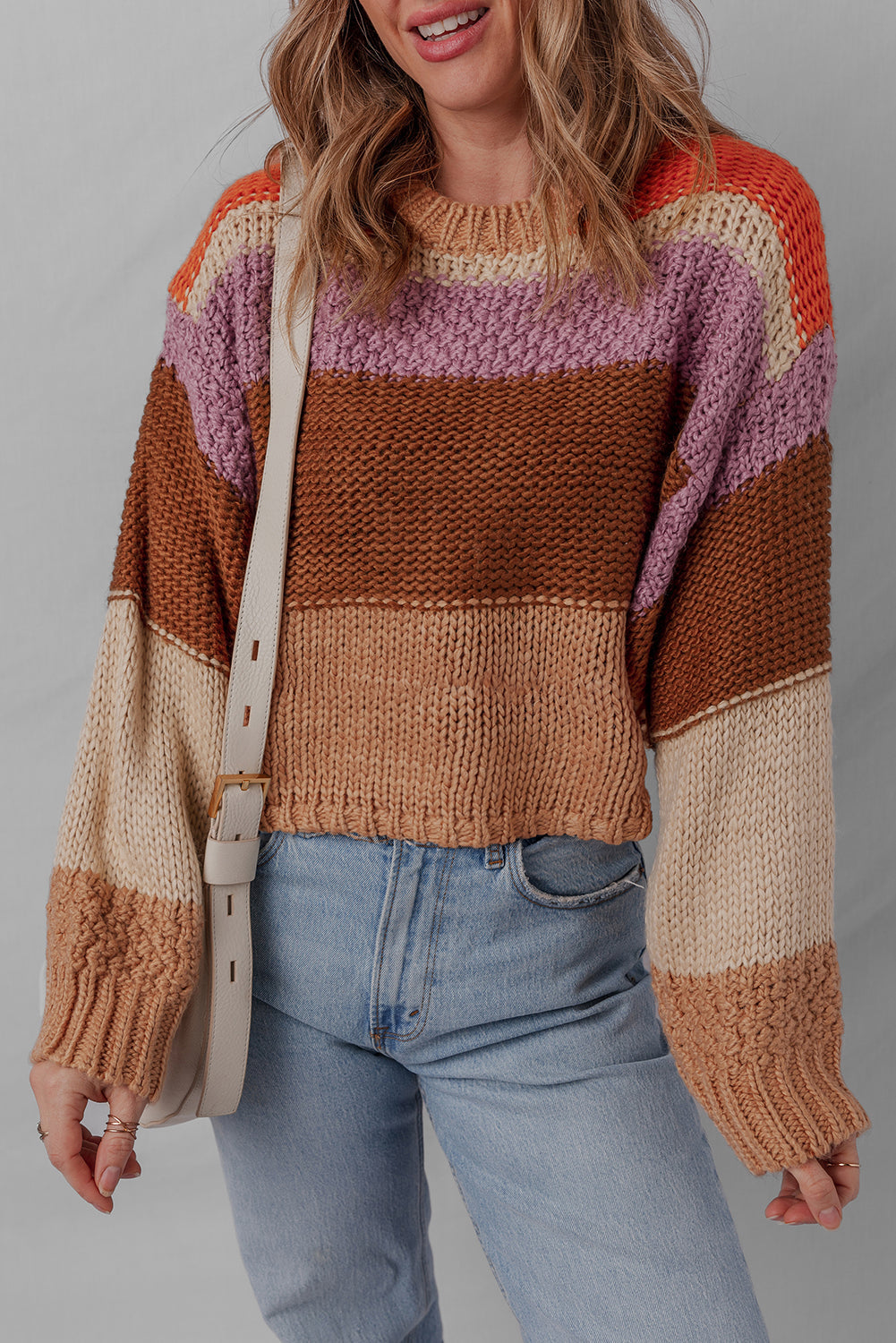 Lydia Cropped Knitted Sweater