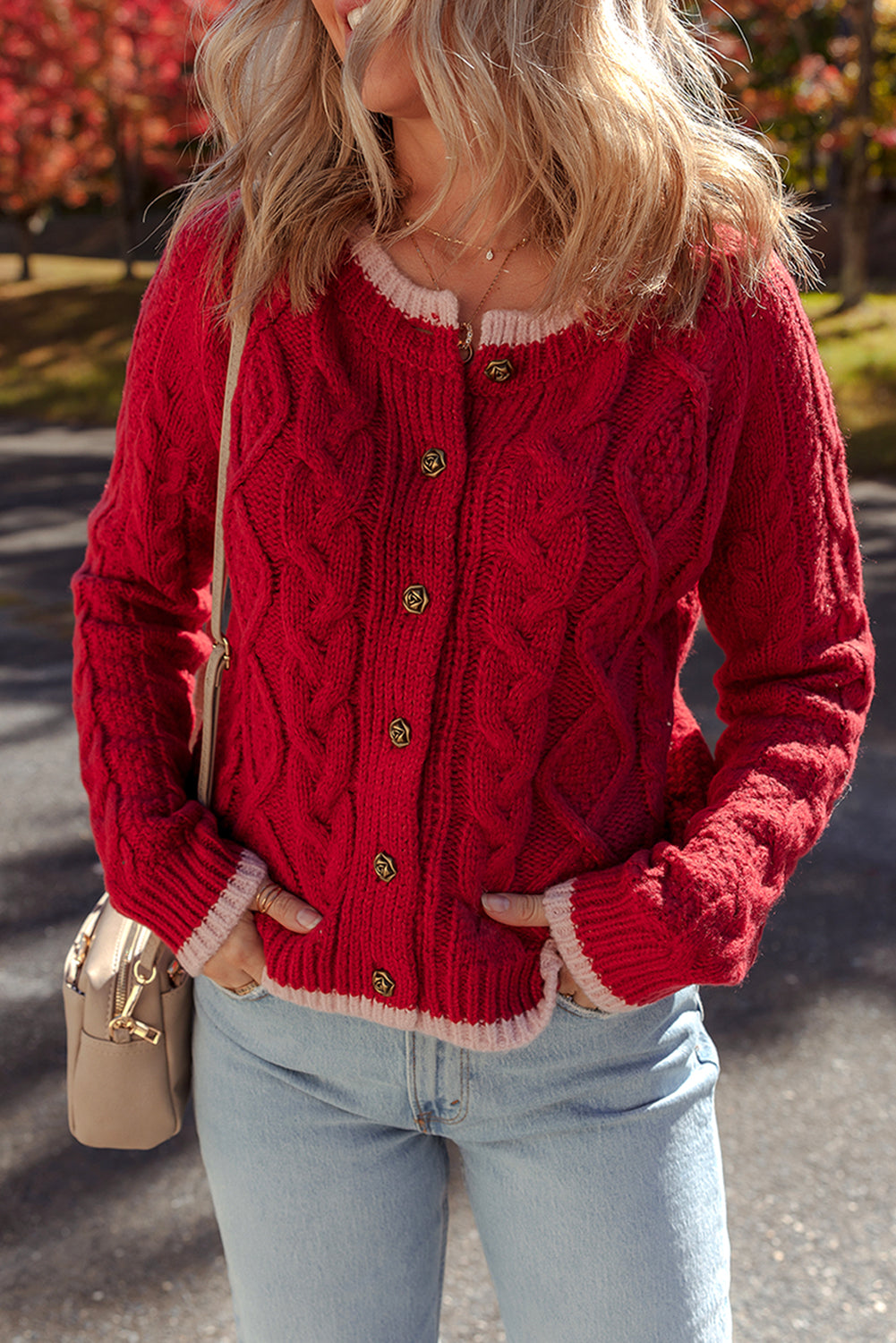 Kennedy Cable Knit Buttoned Cardigan