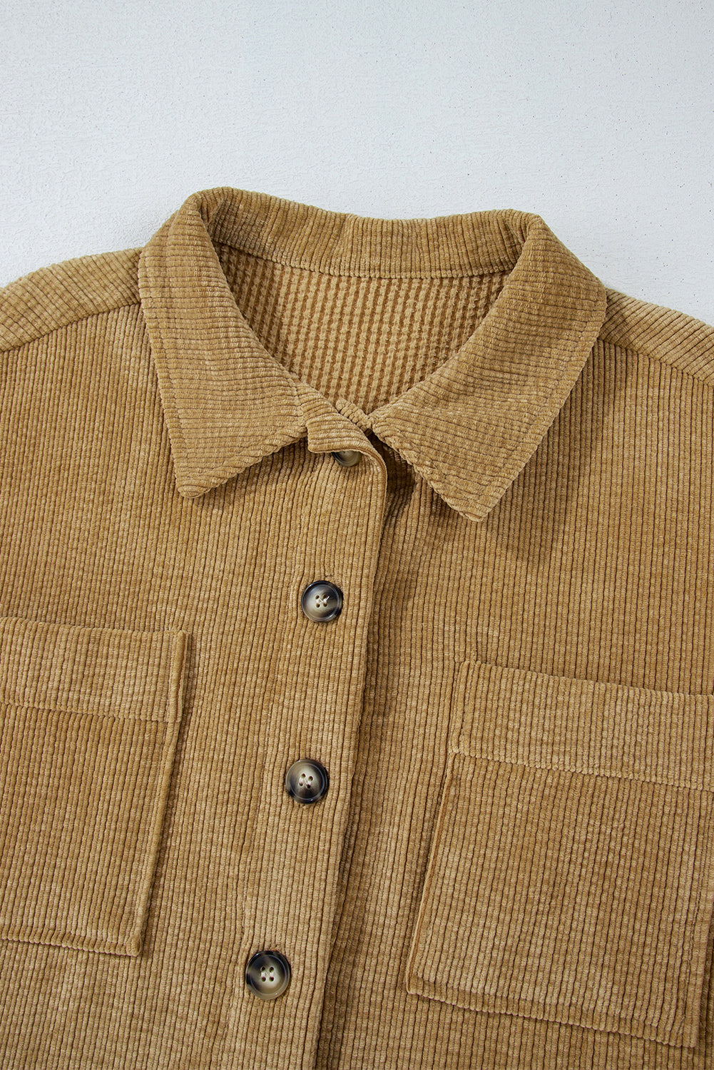 Giuliana Patched Up Corduroy Shacket