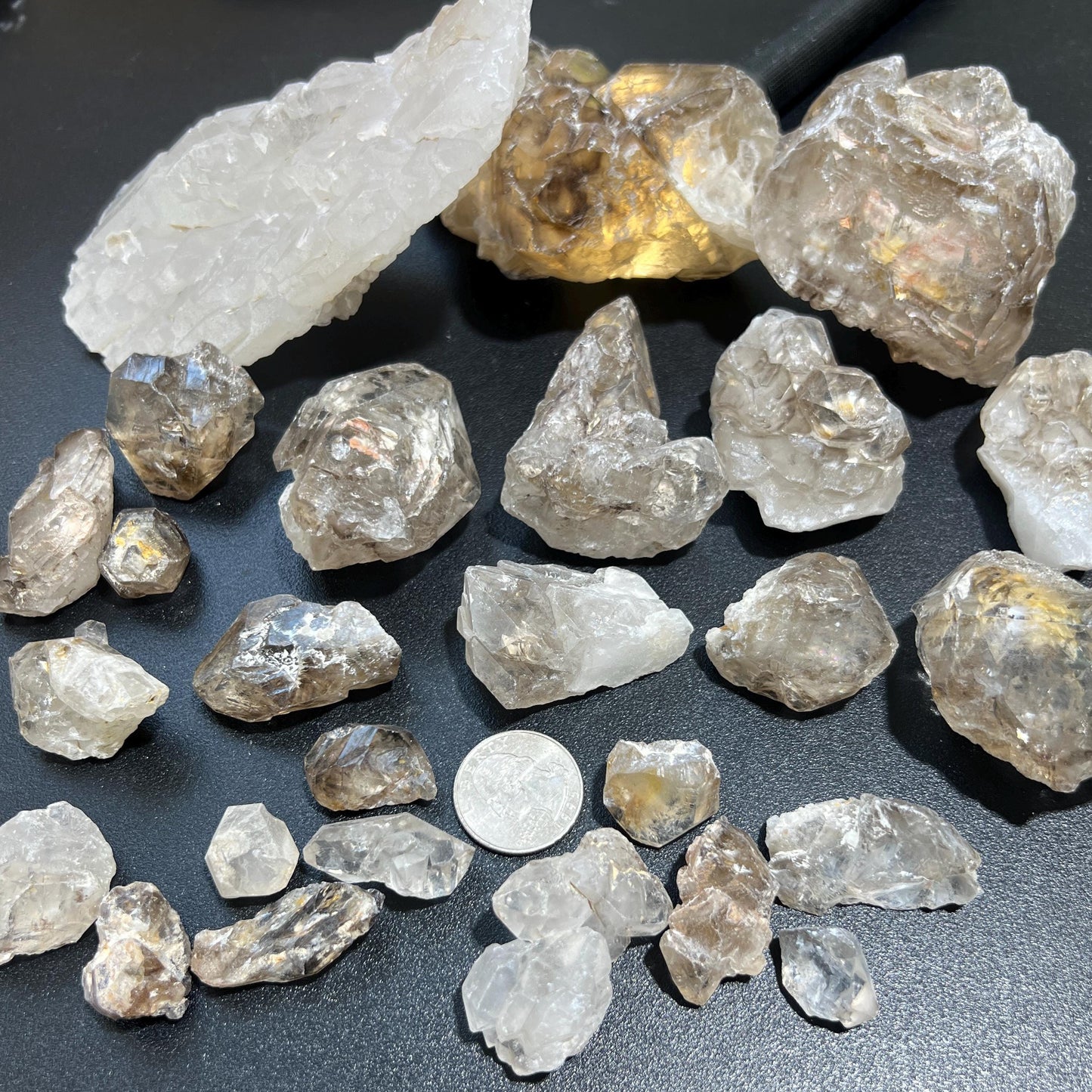 Elestial Alligator Quartz Crystal Clusters Rough Raw