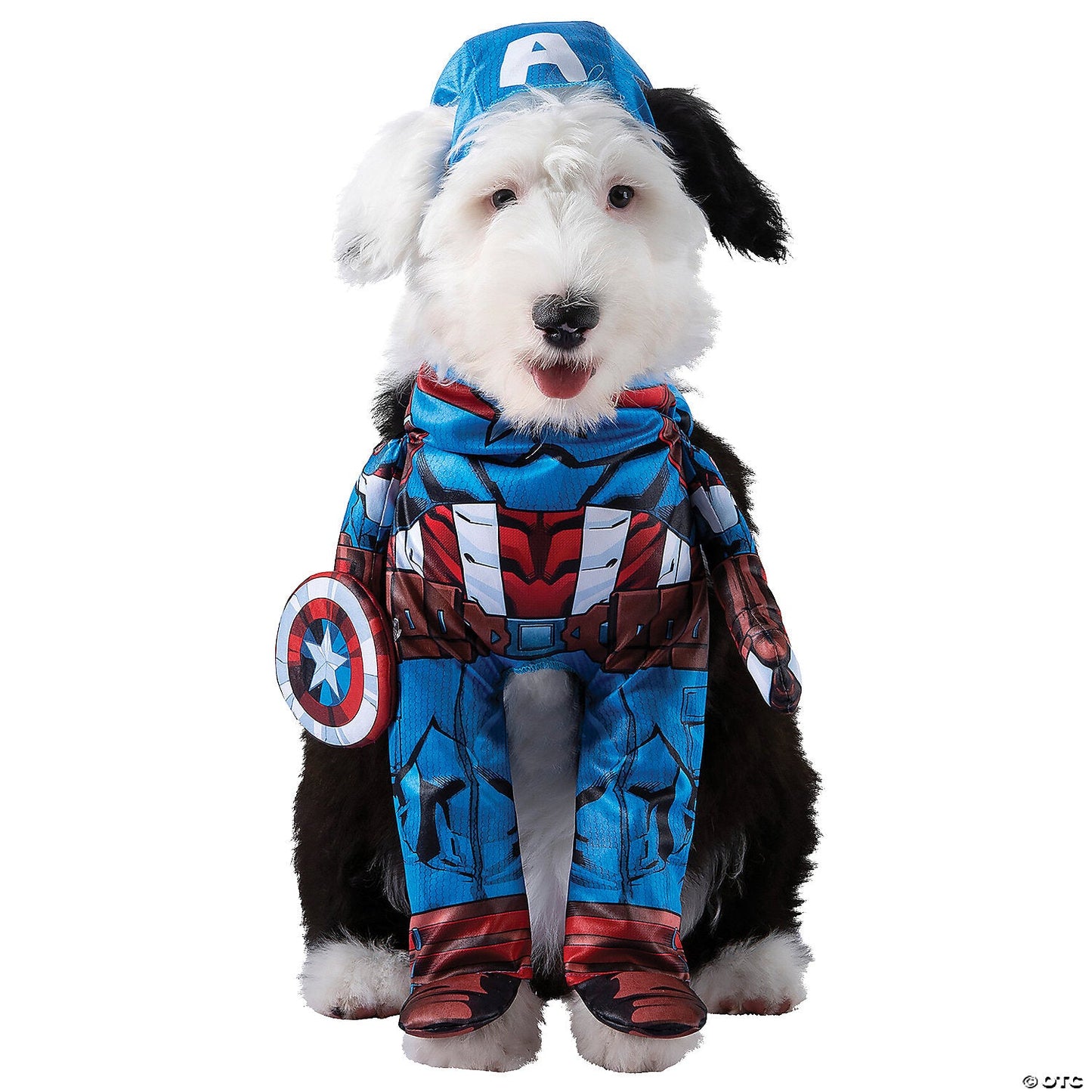 Captain America Dog Costume, Small 11-25 lbs