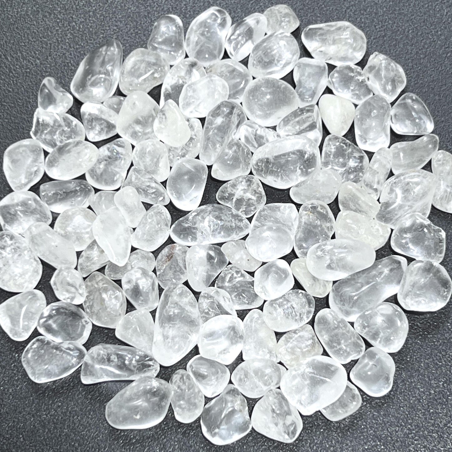 Clear Quartz Crystal Small Tumbled Stones (By The Ounce or Pound)