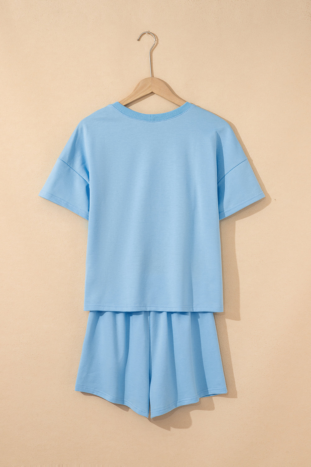 Avery Top and Patchwork Drawstring Shorts Set