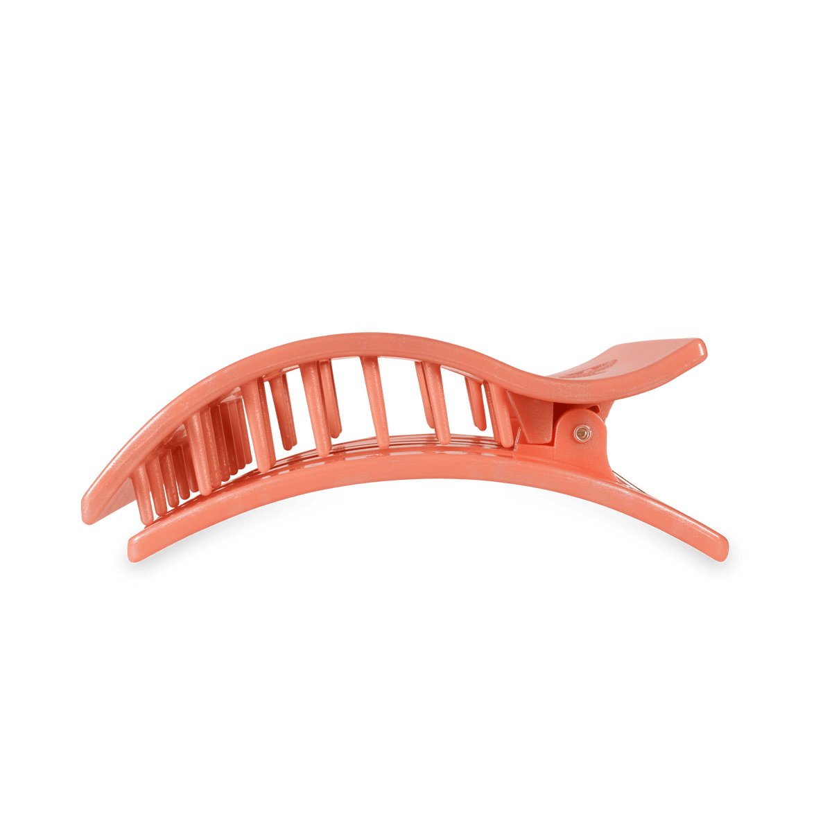 Dreamsicle Large Flat Rectangle Hair Clip | TELETIES 4" Nearly Unbreakable Orange Claw Clip