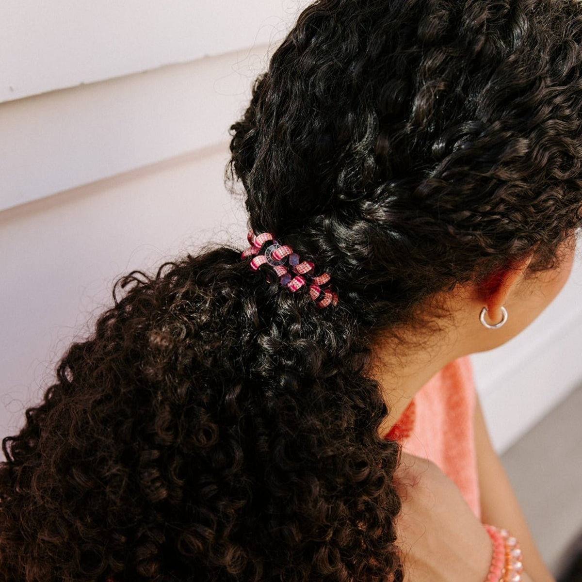 Dreamsicle Large Hair Ties | Orange & Pink 3-Pack | TELETIES