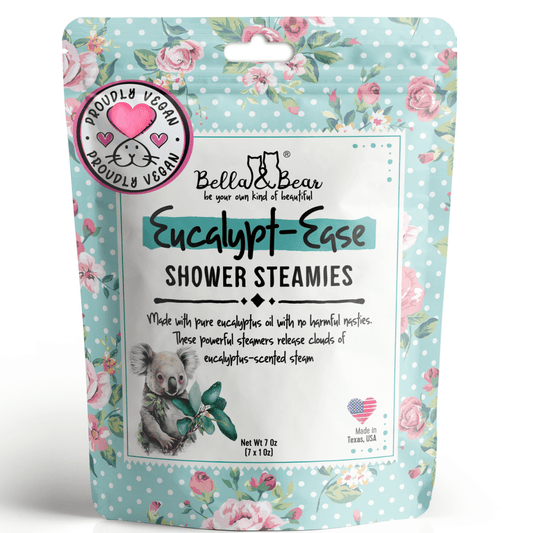 Bella & Bear Eucalypt-Ease Shower Steamers Pack with Essential Oils