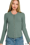 Double Knit Snap Button Shirt | Casual Layering Top | Zenana