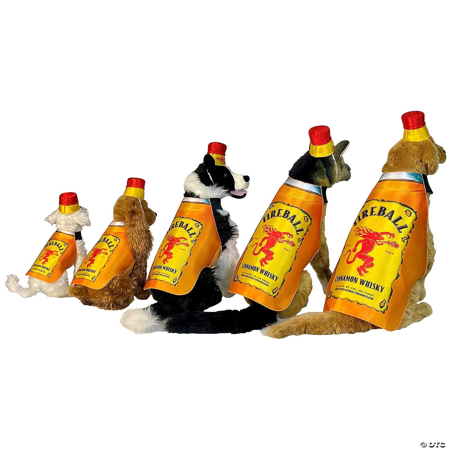 Fireball Bottle Dog Costume - Large-Extra Large