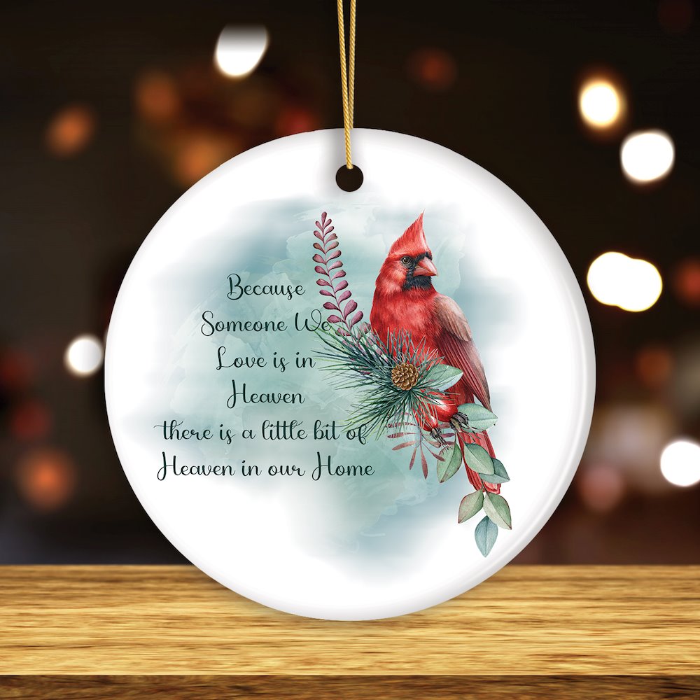 Christmas in Heaven Sentimental Memorial Quote Ceramic Ornament Bundle
