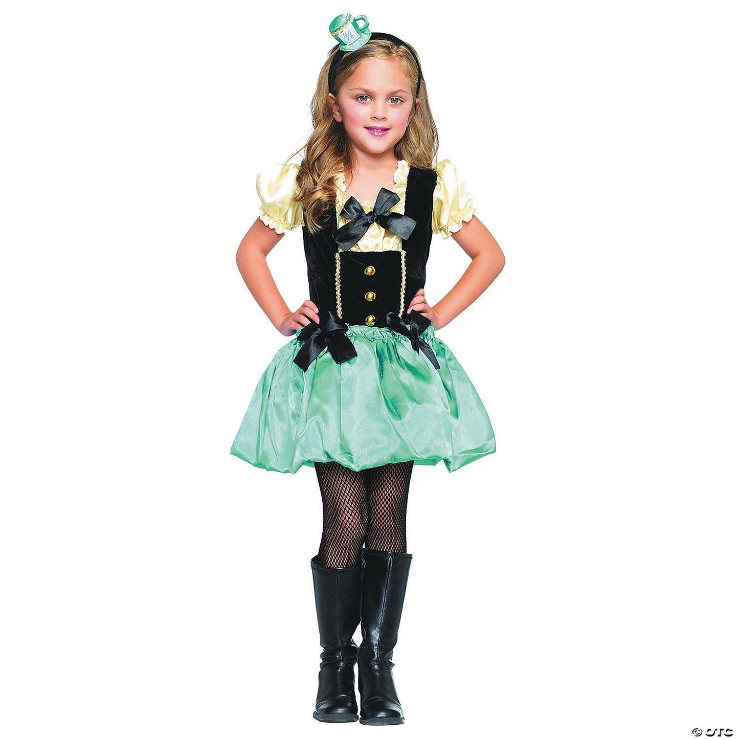 Girls Tea Party Princess Costume - Large