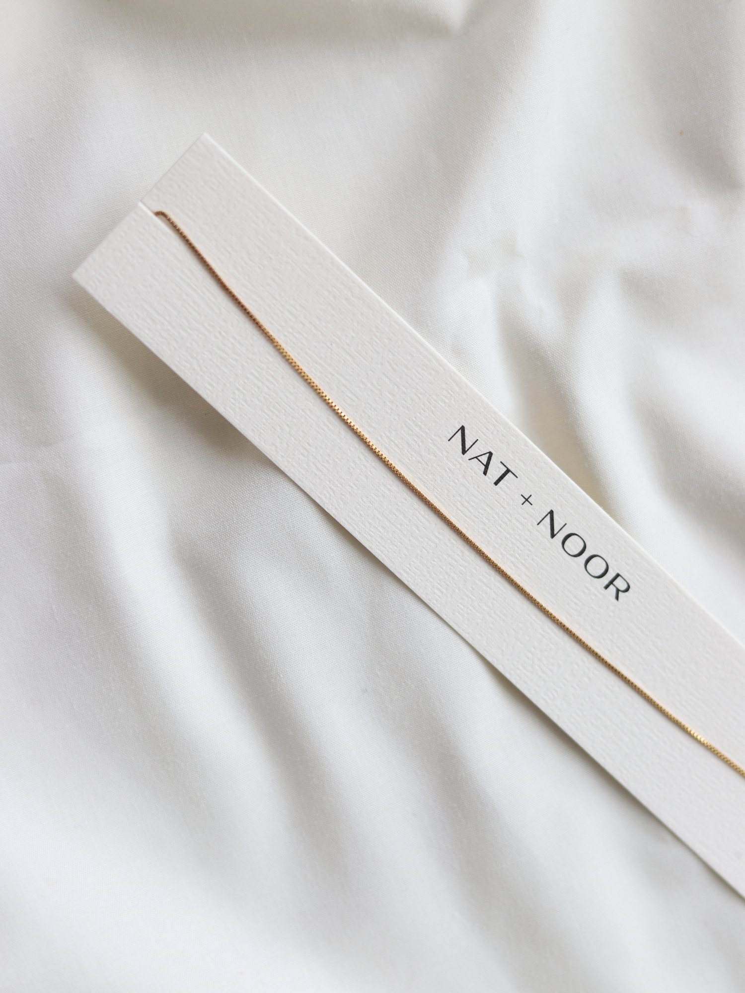 Delicate Staple Box Chain - Gold Filled