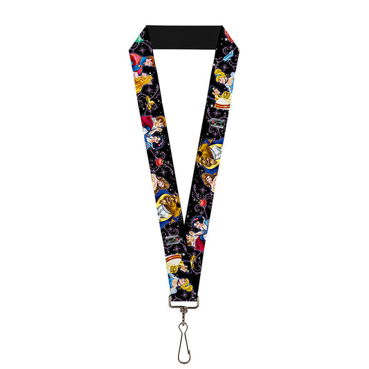 LANYARD - 1.0" - DISNEY PRINCESSES & PRINCE'S DANCING