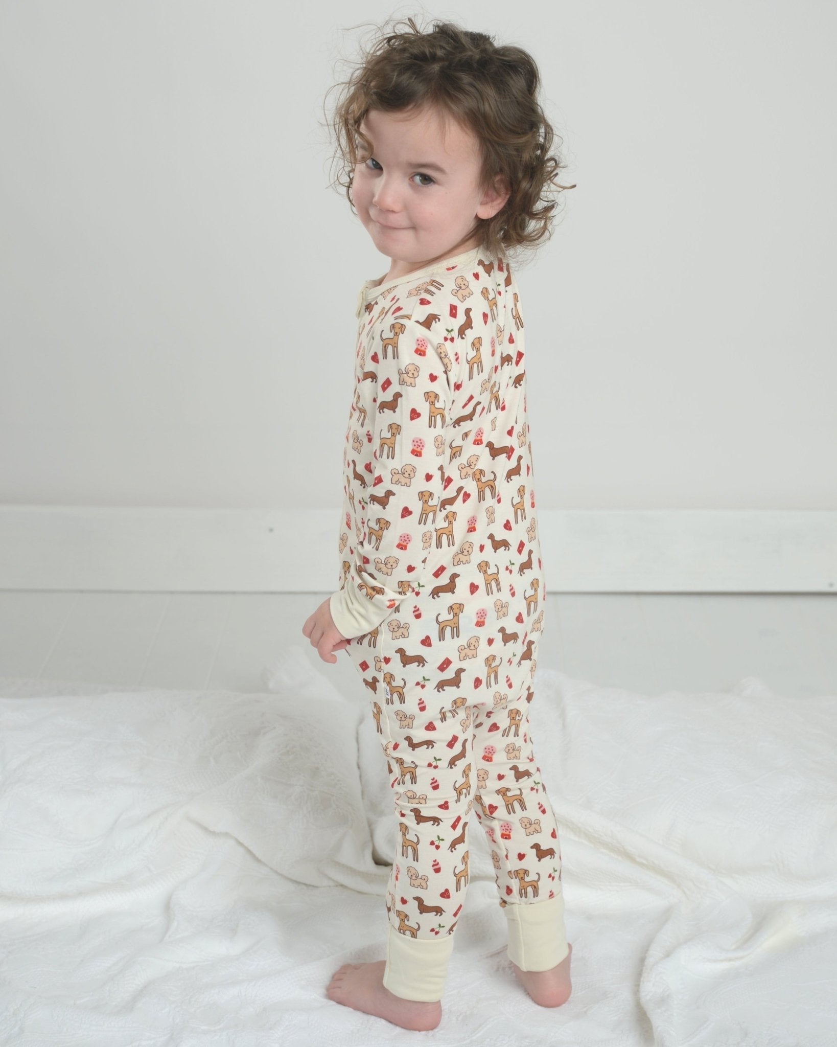 Puppy Bamboo Romper