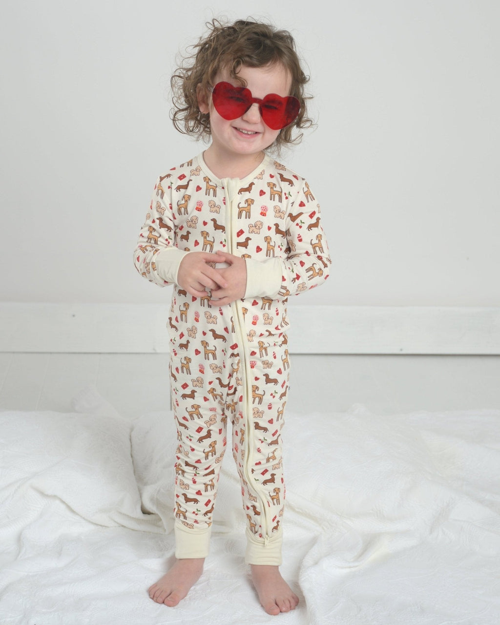 Puppy Bamboo Romper