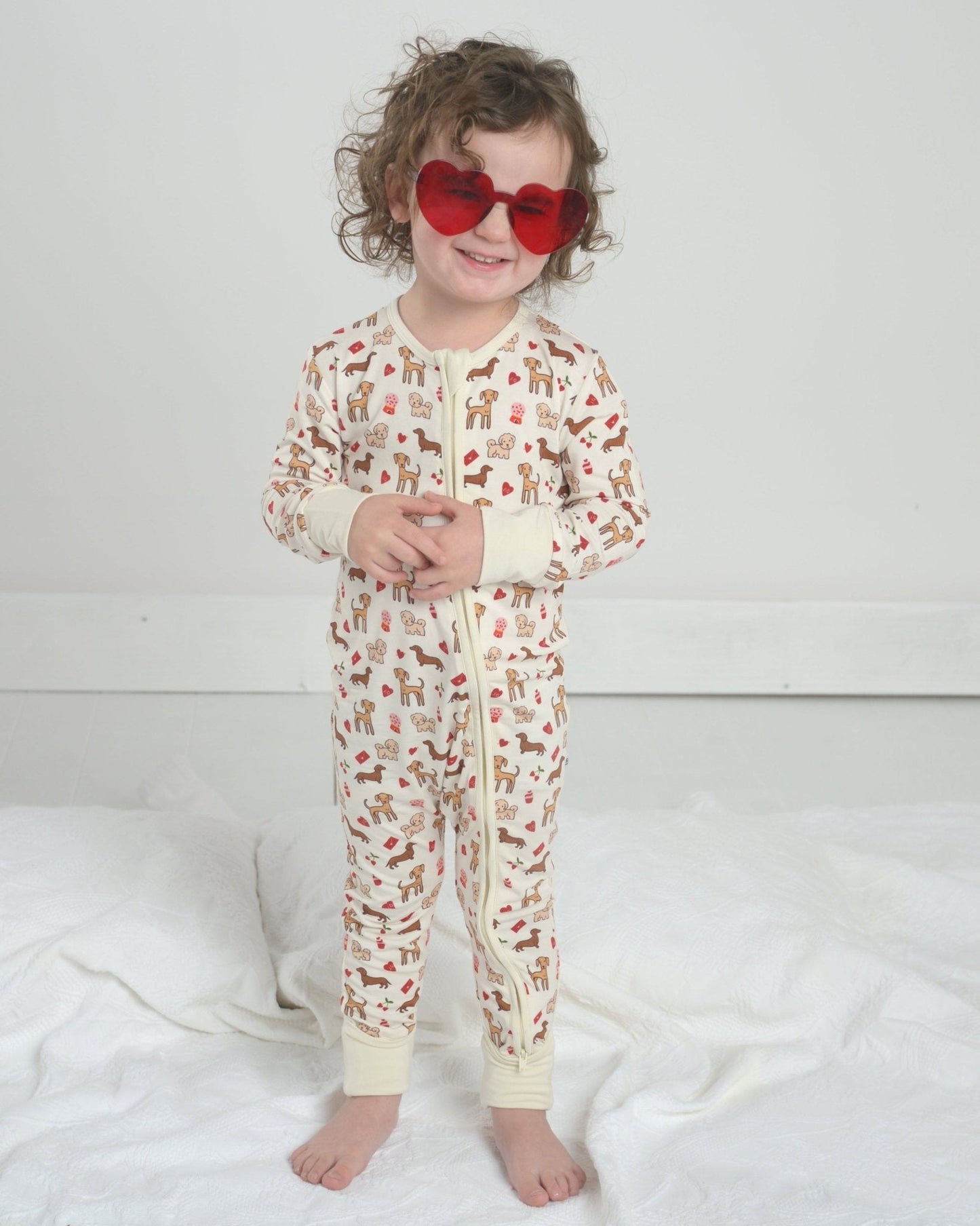 Puppy Bamboo Romper