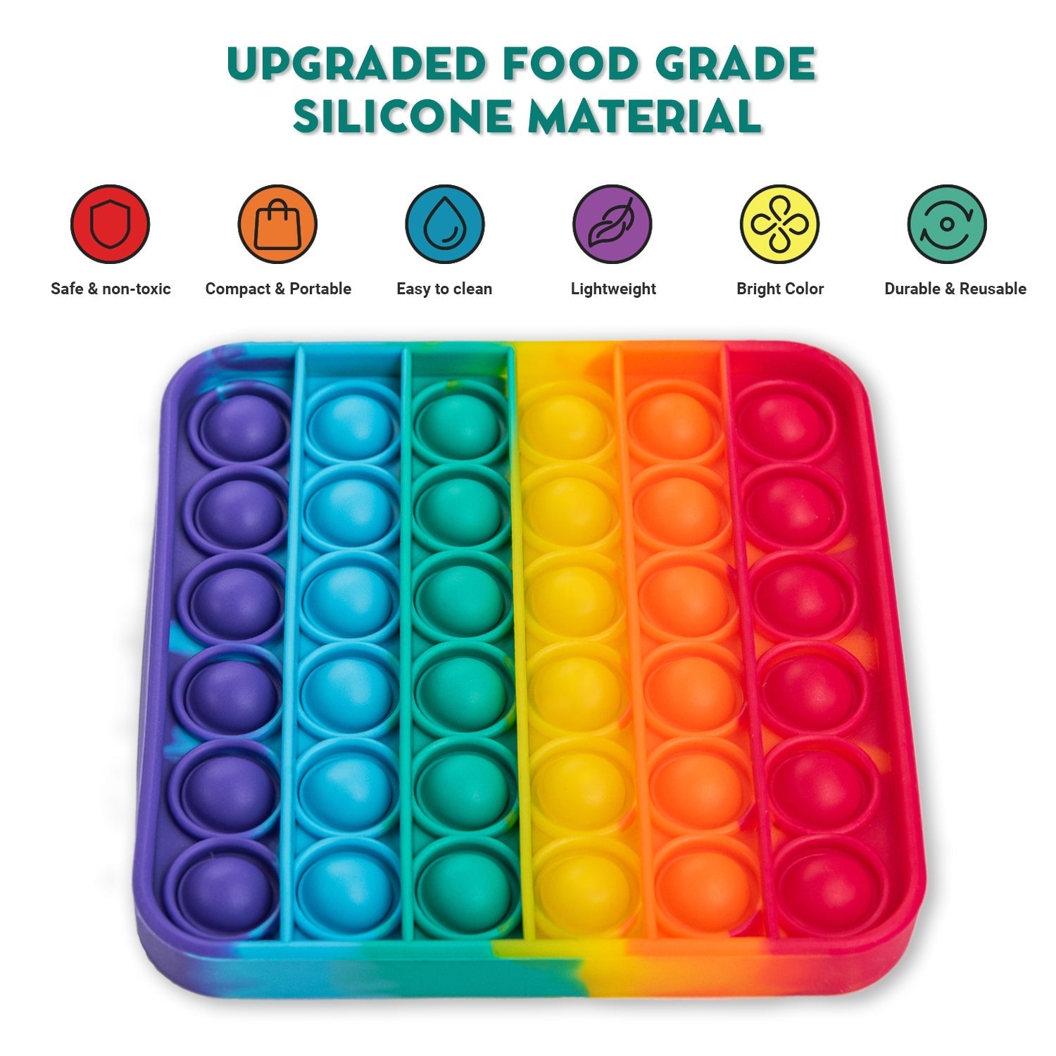 Extra Rainbow Fidget Mats (The Fidget Game: Sight Words)
