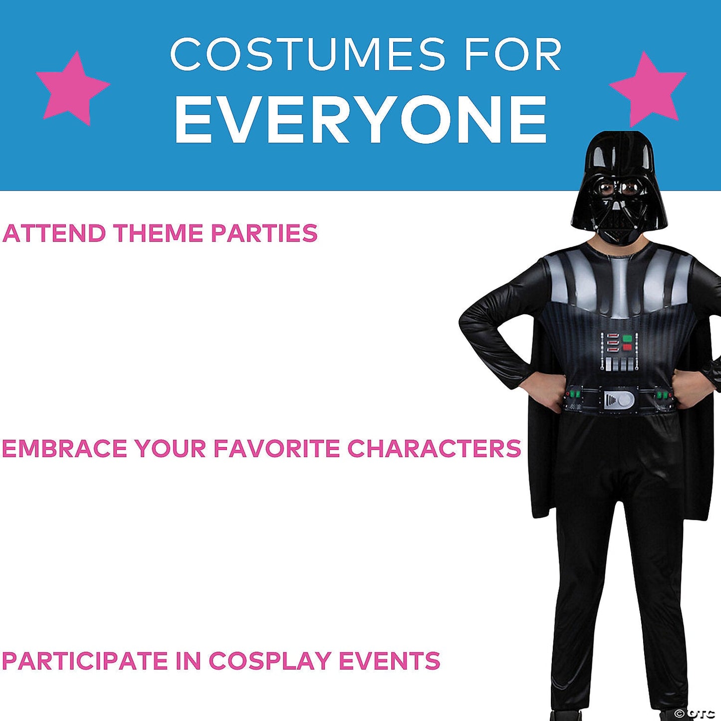 Kids Value Star Wars Darth Vader Costume - Small 4-7