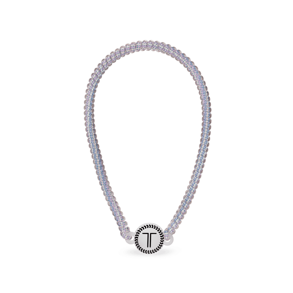 Lavender Mist Spiral Headband | TELETIES Soft Purple No-Slip Coil Headband