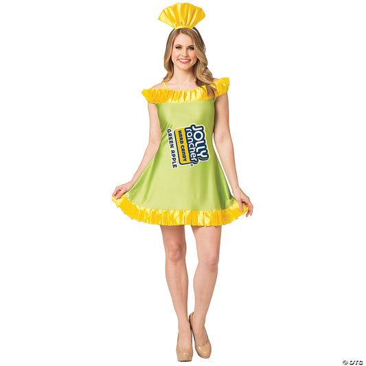 Women's Green Apple Jolly Rancher Costume Sm/Md 2-8