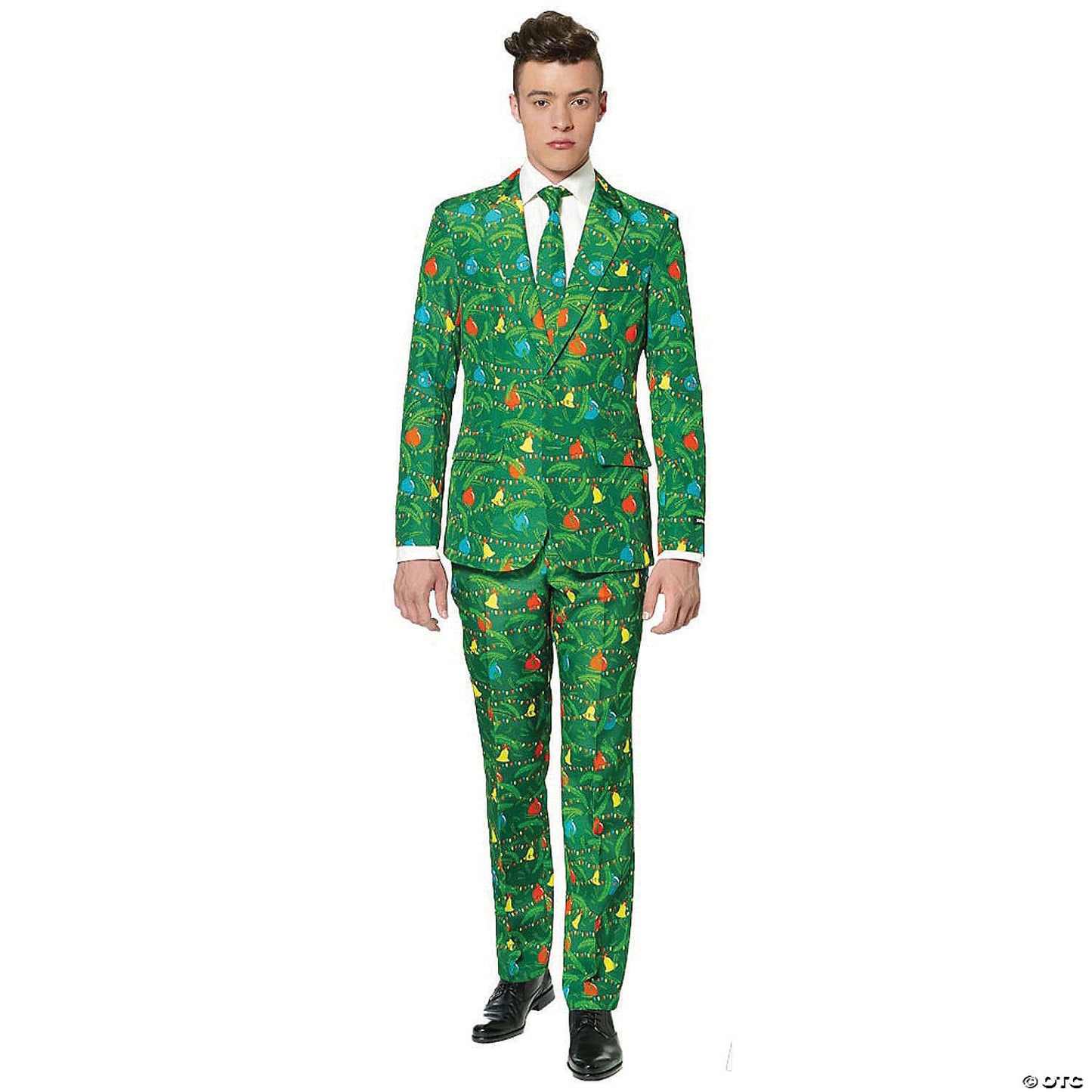 Men's Green Christmas Tree Suit - XL