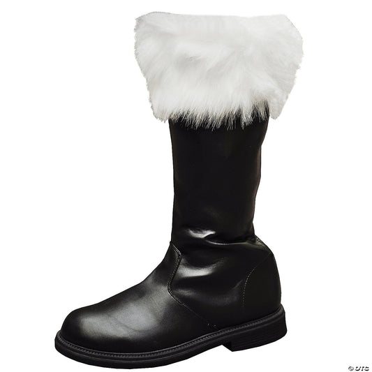 Men's Santa Claus Boot with Fur Cuff - Small 8-9