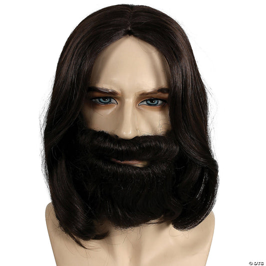 Men's Biblical Wig & Beard Set