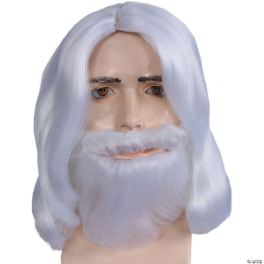 Men's Biblical Wig & Beard Set
