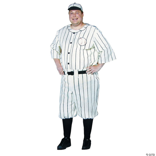 Men's Plus Size Old Tyme Baseball Player Costume
