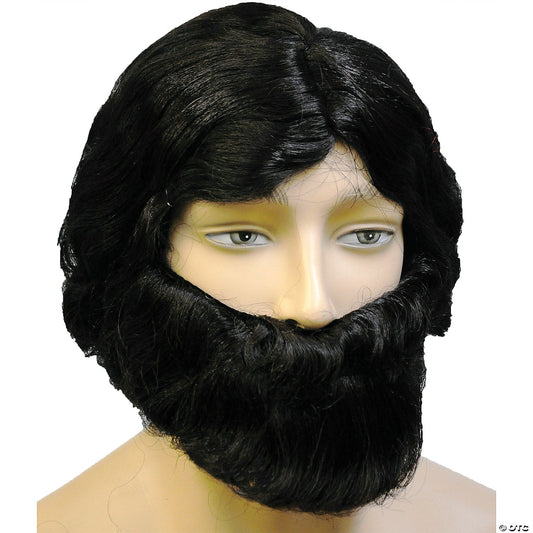 Men's Special Bargain Biblical Wig Set - Brown
