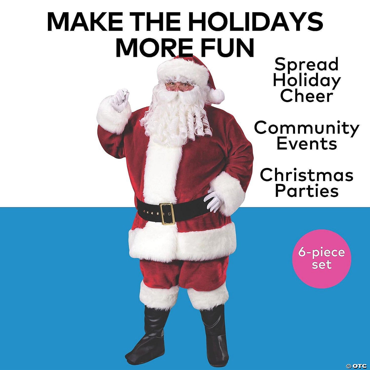 Men's Premium Plush Santa Suit Costume