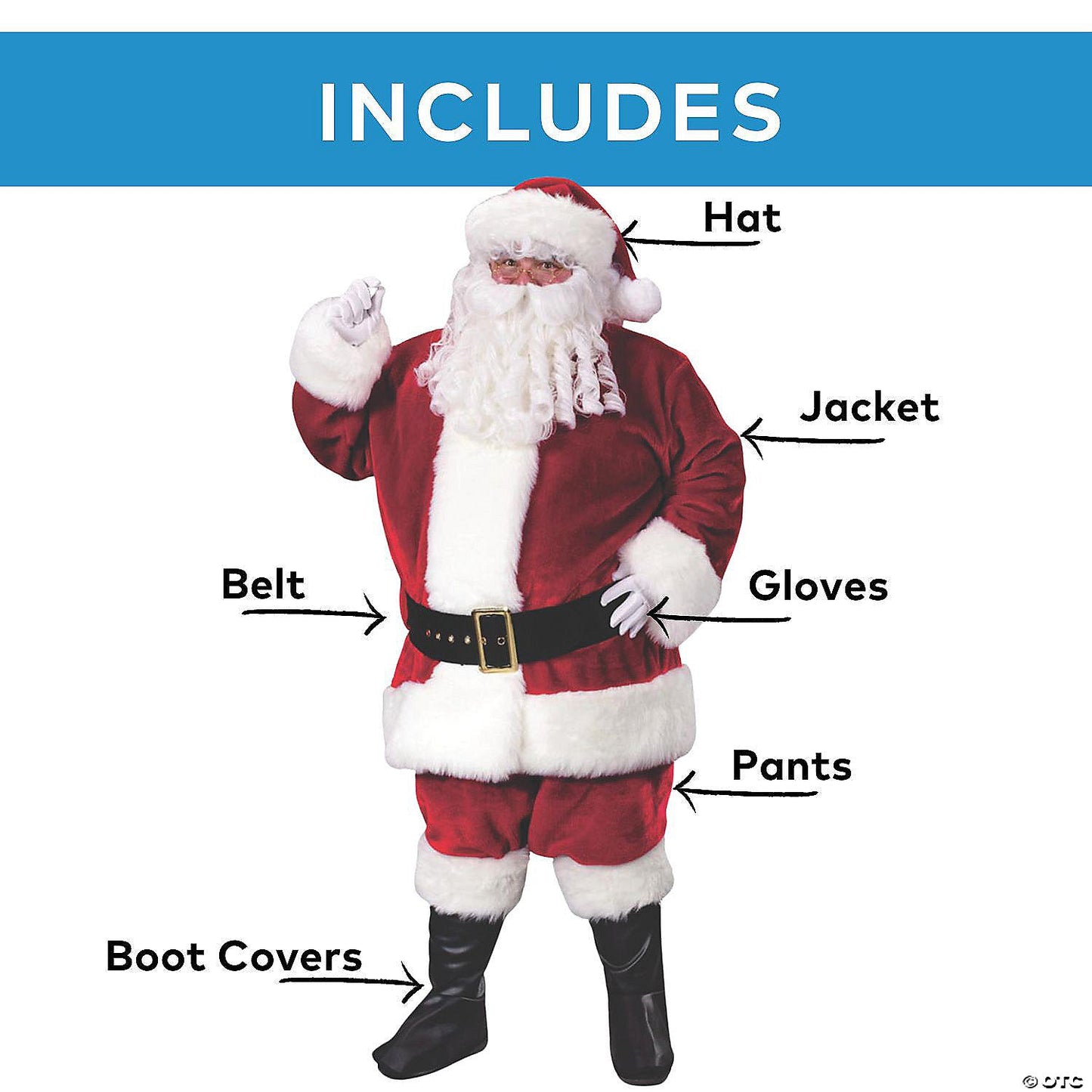 Men's Premium Plush Santa Suit Costume