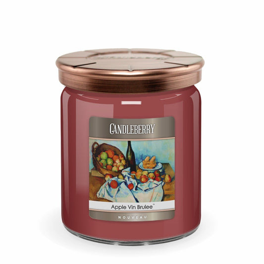NOUVEAU™ - Apple Vin Brulee™, 3 - Wick, Candy Jar Candle
