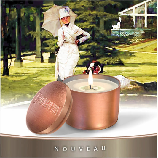 NOUVEAU™ - Golden Amber Haven™,  Travel Tin Candle