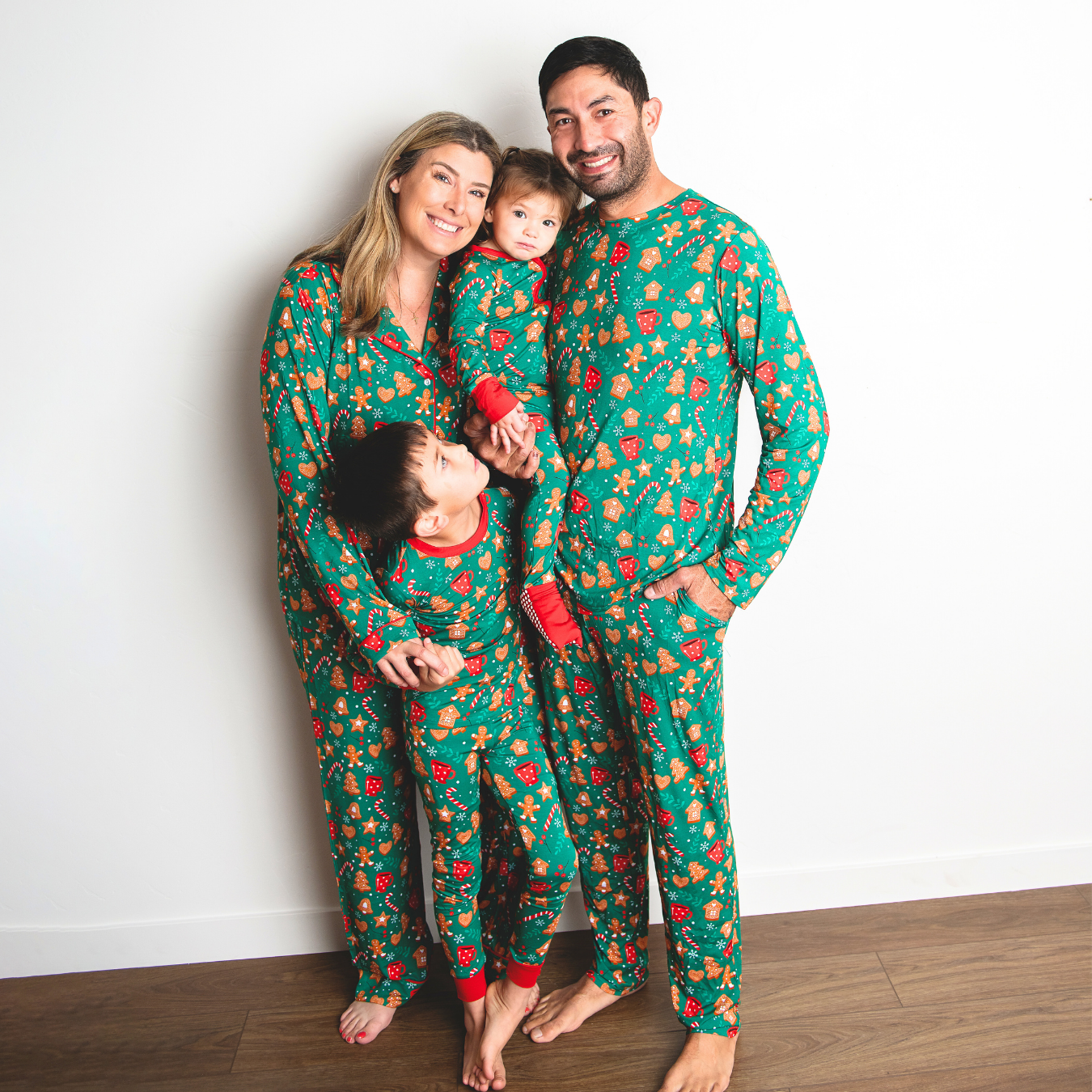 Button-up Luxe Bamboo Christmas Pajamas