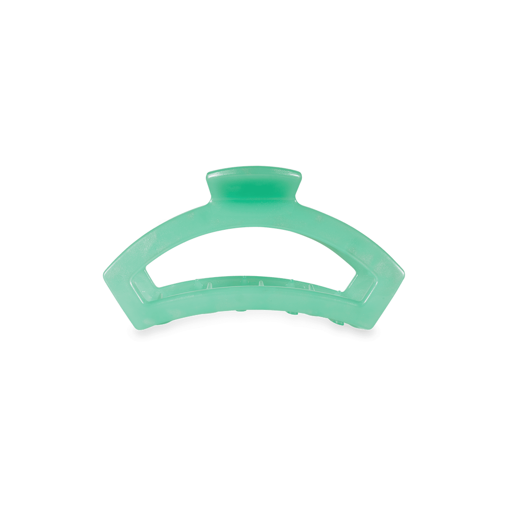 Spring Splash Tiny Open Hair Clip | Green Bendable Teeth Clip | TELETIES